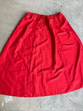 Venezia Jeans Co. Red Nylon Blend Maxi Skirt, 22